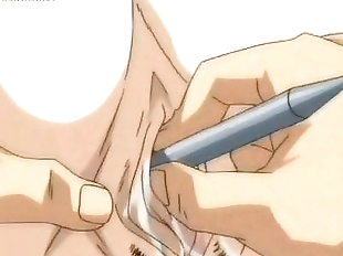 Anime secretary gets pussy teased - 5 min